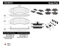 Centric Parts 104.09720 104 Series Semi Metallic Standard Brake Pad Centric Parts 104.09720 104 Series Semi Metallic Standard Brake Pad
