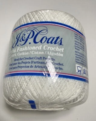 ABRIGOS & CLARKS ganchillo algodón hilo. 1 Pk. BLANCO. Combino envío.Ver detalles. Foto 1 de 3