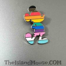 Disney Mickey Rainbow PRIDE Flag Silhouette Pin (U3:155726)