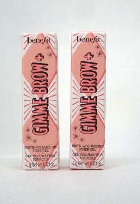 2x Benefit Gimme Brow+  Volumizing Fiber Gel 4.5 Neutral deep brown - 3g/ 0.1 oz - Image 1 of 2
