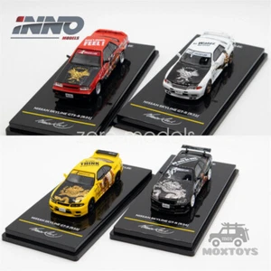 INNO x Pequeño escala 1:64 NISSAN SKYLINE GTS-R R31 r32 R33 R34 BRUCE LEE Coche Juguetes - Imagen 1 de 27