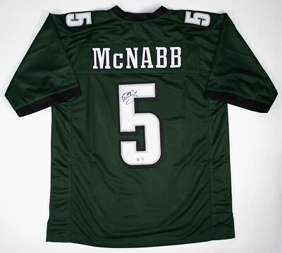 Camiseta verde firmada por Donovan McNabb Philadelphia Eagles (JSA) 6xPro Bowl Q.B. Foto 1 de 4