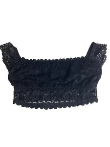 Cacique Bralette Bandeau ungefüttert Crop Top Dessous SCHWARZ Lane Bryant - Bild 1 von 12