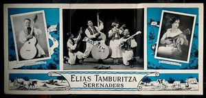 C1940 ADVERTISING FLYER poster ELIAS TAMBURITZA SERENADERS Croatia JUGO-SLAVIJA - Picture 1 of 2