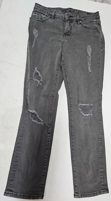 Pantalones de mezclilla Jag Jeans para mujer talla 2 (28x29) gris relajados boyfriend flexibles desgastados Foto 1 de 4