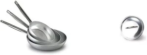 ✅ Set Padelle da Cucina 3 Pz 20/24/28 cm + Coperchio 20 cm in Alluminio - Foto 1 di 1
