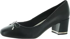 Kenneth Cole New York Womens Slip-On Pumps Round Toe Block Heel Black Size 10 US - Picture 1 of 4