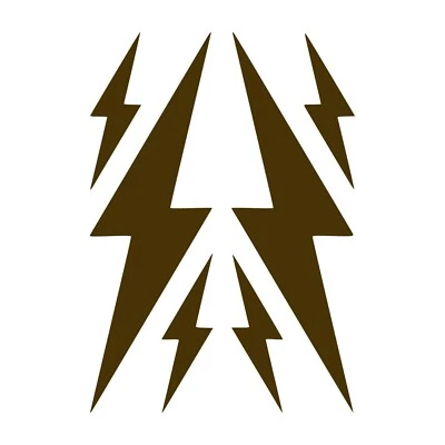 Lightning Bolt Stickers - Lightning Bolts Decal - Select Color And Size - Image 1 of 4