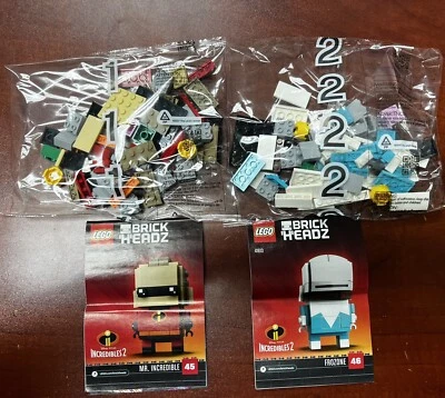 LEGO 41613 BRICKHEADZ Increíbles - MR. Incredible & Frozone ⚠️SIN CAJA⚠️ Foto 1 de 4