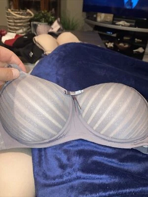 Sujetador Amoena 34AA Uptown St SBP Mastectomía Acolchado Bolsillo Sin Alambres 44724 Gris Rosa Foto 1 de 4