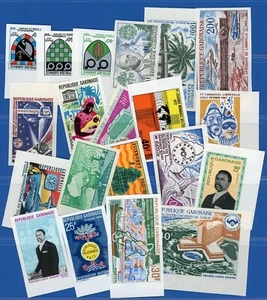Gabon, Lot of 20 Imperf. singles MNH. - Picture 1 of 1