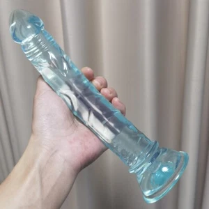 9.6" Long Slim Anal Dildo Penis Suction Cup Prostate G-Spot Massager ASS Sex Toy - Picture 1 of 22
