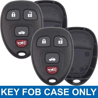 2x New Key Fob Case Shell Cover For Buick Chevy Pontiac Saturn KOBGT04A 15252034 - Image 1 of 4