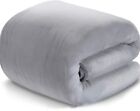 Fleece Blanket - 90" x 90", Queen Size, 330 GSM, Gray
