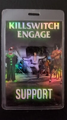 KILLSWITCH ENGAGE - ORIGINAL EUROPE 2016 TOUR LAMINATE BACKSTAGE PASS - Image 1 of 2
