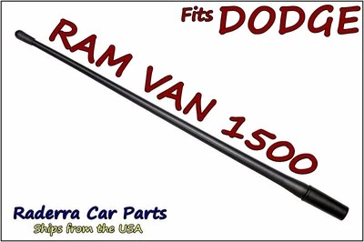 Se adapta a: Dodge Ram Van 1500 1994-1997 - 13" mástil de antena de goma flexible corto Foto 1 de 2