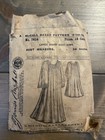 ANTIQUE VICTORIAN Sewing Pattern MCCALL BAZAR No 7614 LADIES Bishop Night Gown