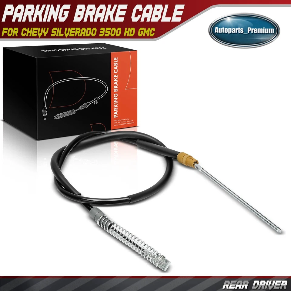 Cable de freno de estacionamiento para conductor trasero para Chevy Silverado 3500 HD GMC Sierra 3500 HD Foto 1 de 4