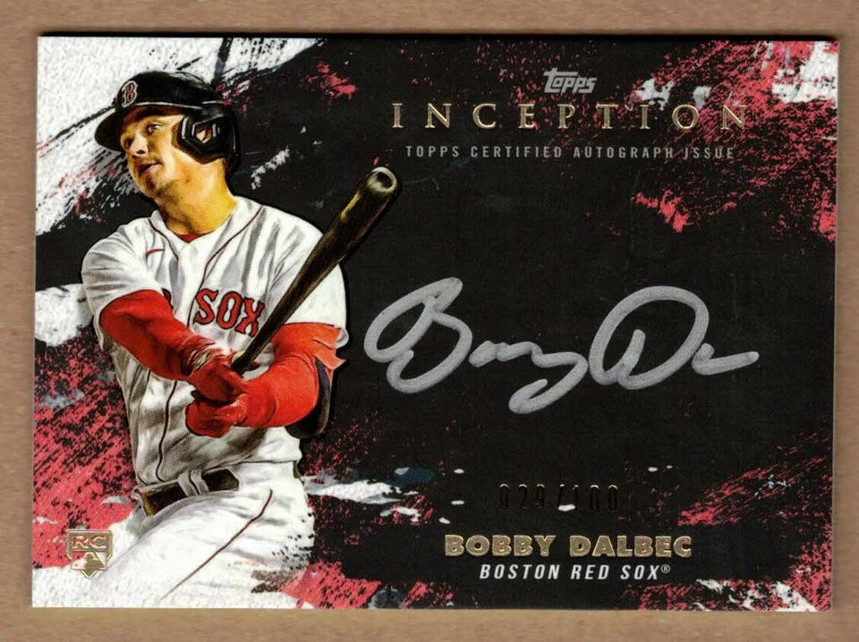 2021 TOPPS INCEPTION SILVER SIGNINGS #SSBD BOBBY DALBEC #29/100 - Image 1 of 1
