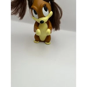 Cartoon Eichhörnchen Figur Spielzeug braune Haare Zöpfe Sammlerstück Deko - Bild 1 von 5