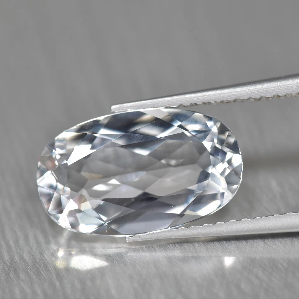 3.36Ct Oval_Genuine Brazilian Untreated Goshenite Beryl Gemstone - Image 1 of 1