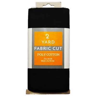 Tela Corte Polialgodón Negro 2 yardas Tela Foto 1 de 4