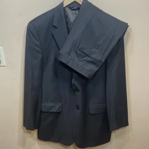 Jos. A. Bank 42R M To L Dark Olive Green 100% Wool Mens Jacket Pants 36x30 Suit - Picture 1 of 8