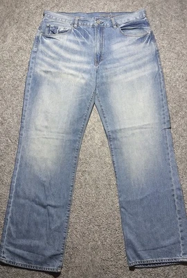Gap Premium Loose Jeans Mens 36x32 Blue Straight Legs Western Cowboy Workwear - Image 1 of 4
