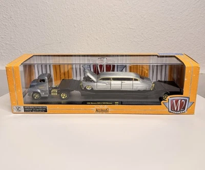 M2 RAW Chase Auto-Haulers 1956 Mercury COE & 1949 Mercury Limo Gold 168 pcs Rare - Image 1 of 4