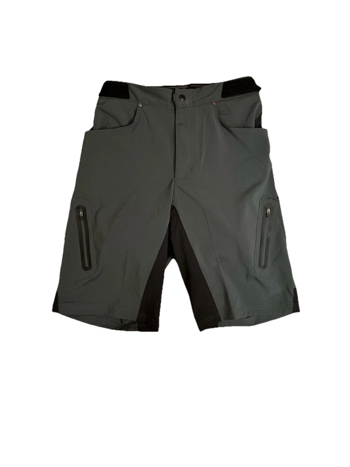 ZOIC Men's ETHER Mountain Bike Shorts 12" Inseam with Liner Coal Gray MED Shorts - Image 1 of 4