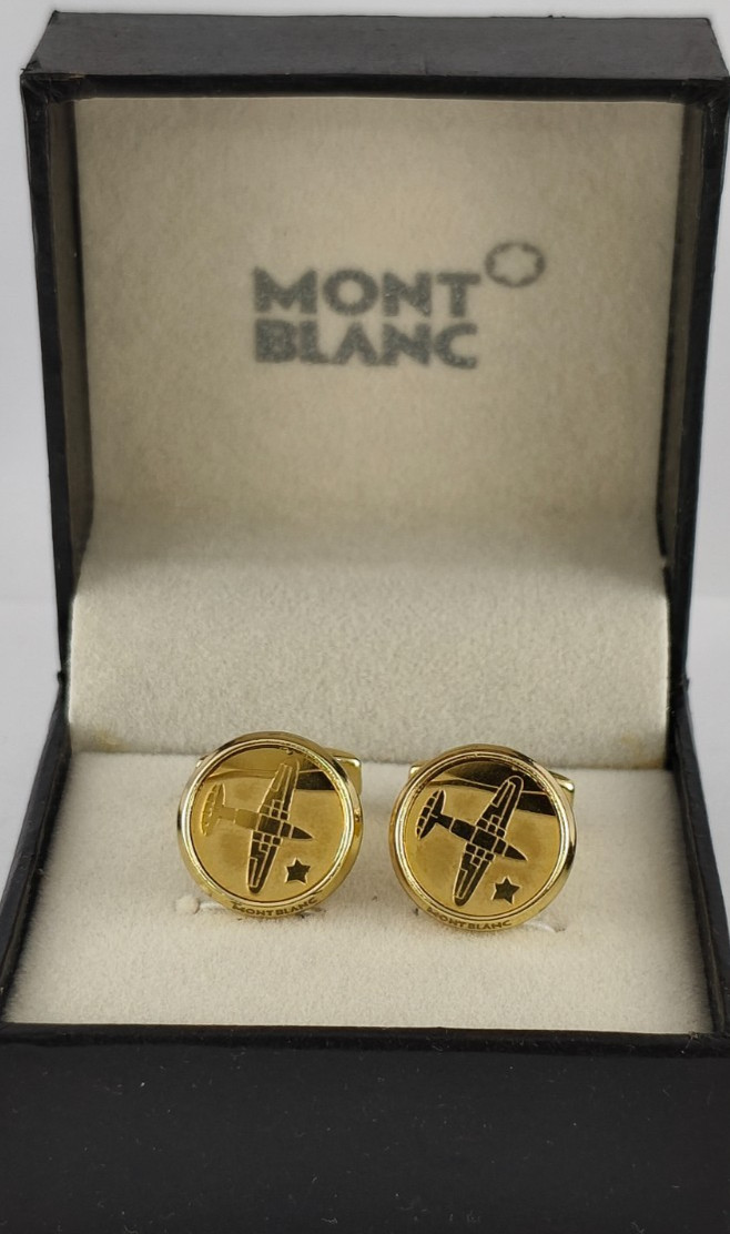 Montblanc Gold Cufflinks for Men for sale - eBay
