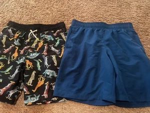 Lot Of 2 Boys Swim Shorts Trunks Gap Size Large Pre Owned - Picture 1 of 4
