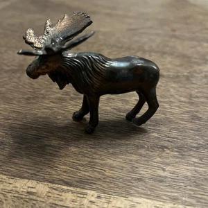 Antique Art Deco Miniature Bronze Moose - Picture 1 of 5