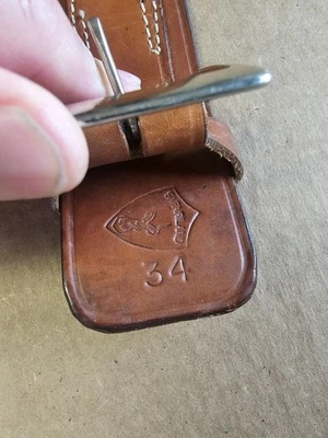 Cinturón pistola cuero Safariland. Talla 34 2 3/16" ancho Foto 1 de 4