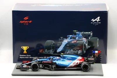 Alpine A521 Esteban Ocon Winner Hungarian GP 2021 1:18 Spark - Bild 1 von 4