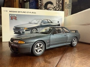1/18 AUTOart Millennium Nissan Skyline GT-R R32 Gun Gray Model Car In Stock - Picture 1 of 24