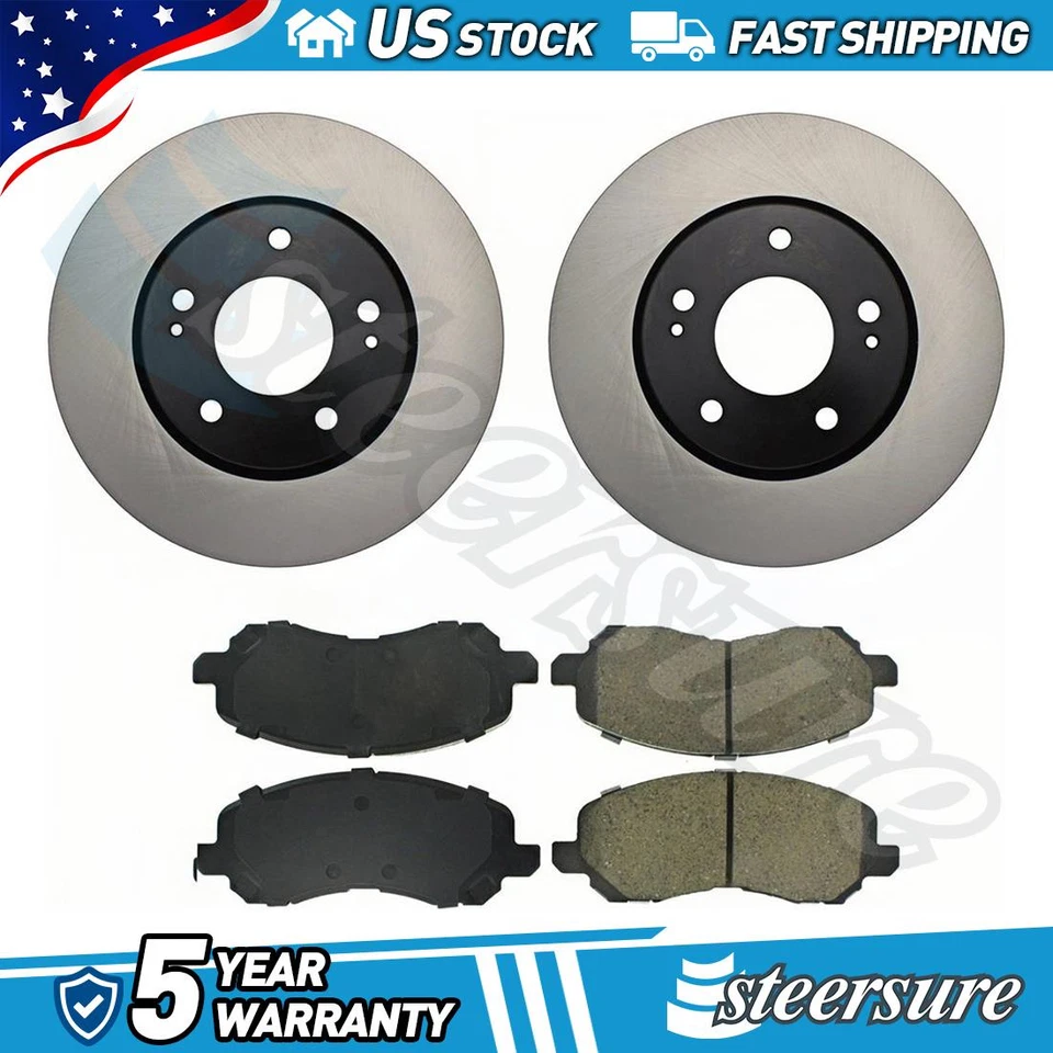 Kit de pastillas de freno delanteras y rotor para Chrysler Sebring 2001 2002-2004 2005 2,7 L V6 Foto 1 de 1