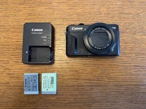 Canon G7X Mark II – Good Condition – Original Charger + 2 Batteries Included - Picture 1 of 14