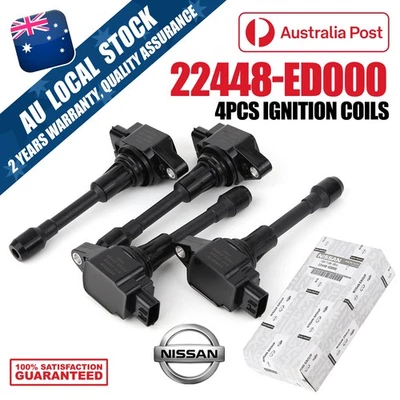 NEW OEM 4x Ignition Coil Nissan Navara D23 X-Trail T31 -Express Delivery - image 1 of 4