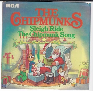 THE CHIMPMUNKS/SLEIGH RIDE/THE CHIPMUNK SON/$ USED 7" W/ PIC SLEEVE VG+/VINYL NM - Imagen 1 de 3