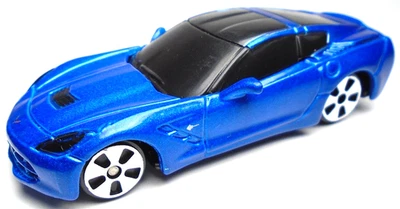 2017 MAISTO '14 CHEVROLET CHEVY CORVETTE STINGRAY BLUE 1:64 DIECAST 3" CAR BLACK - Image 1 of 4