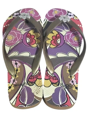Chanclas Brighton Estampado Floral Dije Para Mujer Appx Talla 8 Sandalias de Verano Foto 1 de 3
