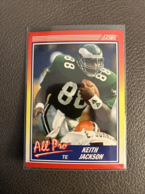 1990 SCORE KEITH JACKSON ALL-PRO #588 PHILADELPHIA EAGLES - Image 1 of 2