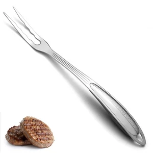 Meat Fork, Heavy Duty Stainless Steel Carving Cooking Fork, Grill Serving For... - Picture 1 of 7