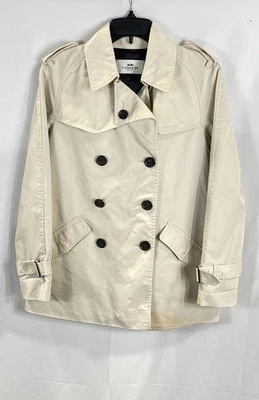 Abrigo Coach Mujer Crema Talla S Foto 1 de 4