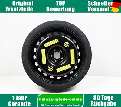 Ersatzrad Notrad Audi 20 Zoll 4,5J 22ET 5/112 Continental 145/60R20 105M Audi A6 - Bild 1 von 4