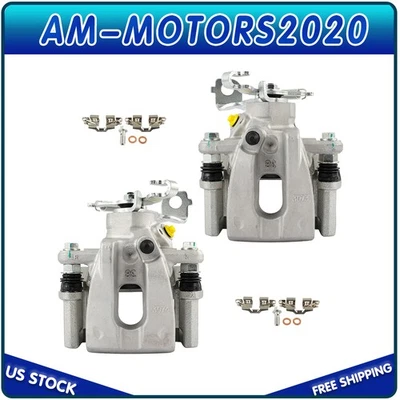 Пара задних тормозных суппортов с кронштейном для 2009 2010 2011 2012 13 Toyota Matrix FWD - Изображение 1 из 4