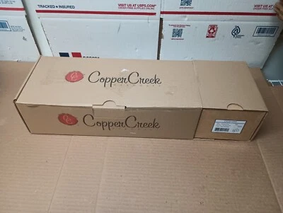 JUEGO DE MANIJAS DE PUERTA COPPER CREEK 2023060022 NEGRO Heritage palanca Waverlie WL2810RHBC Foto 1 de 4