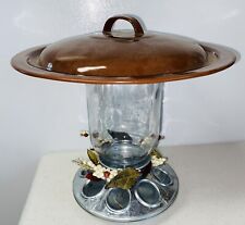 New listing
Leaf Design Vintage Lid Mason Jar Hanging Bird Seed Feeder
