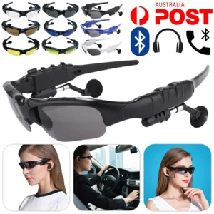 Smart Glasses Music Telephone Wireless Bluetooth Headset Sport Sunglasses Stereo - Picture 1 of 33